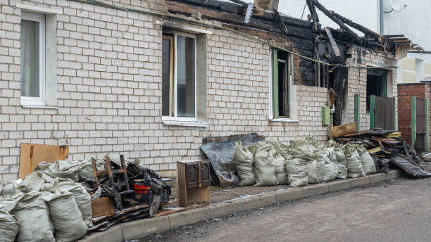 Professional Fire Damage Assessment technician working in Leesburg, OH